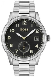  Shop Authentic Hugo Boss Legacy Black Dial Silver Steel Strap Watch for Men - 1513671 - Luxxuri