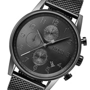  Shop Authentic Hugo Boss Navigator Grey Dial Grey Mesh Bracelet Watch for Men - 1513674 - Luxxuri