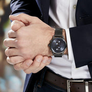  Shop Authentic Hugo Boss Jet Blue Dial Gunmetal Mesh Bracelet Watch for Men  - 1513677 - Luxxuri