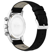  Shop Authentic Hugo Boss Navigator Black Dial Black Leather Strap Watch for Men - 1513678 - Luxxuri