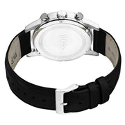  Shop Authentic Hugo Boss Navigator Black Dial Black Leather Strap Watch for Men - 1513678 - Luxxuri