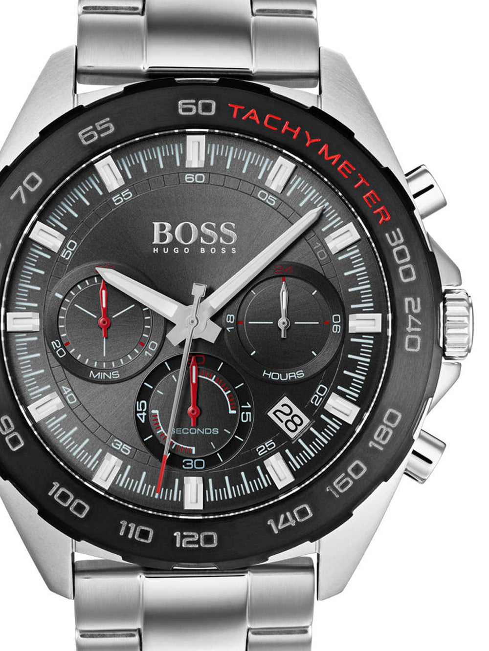  Shop Authentic Hugo Boss Intensity Chronograph Black Dial Silver Steel Strap Watch For Men - 1513680 - Luxxuri