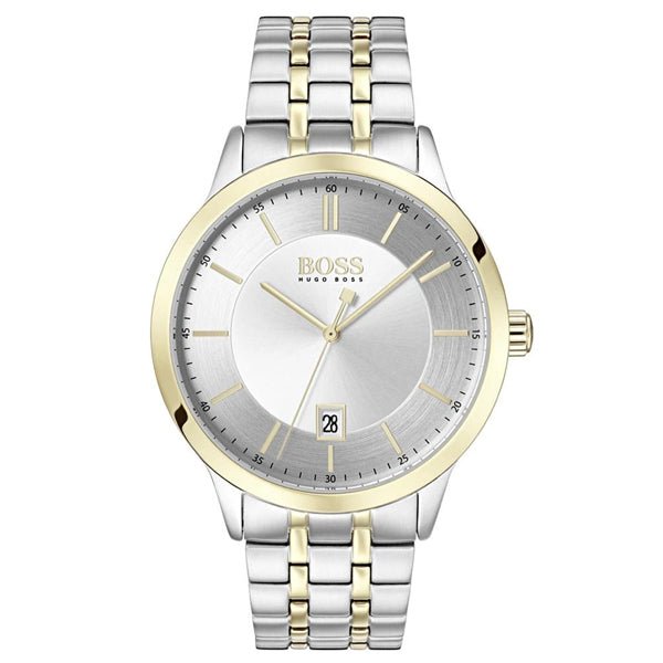  Shop Authentic Hugo Boss Classic Silver Dial Two Tone Steel Strap Watch for Men - 1513687 - Luxxuri