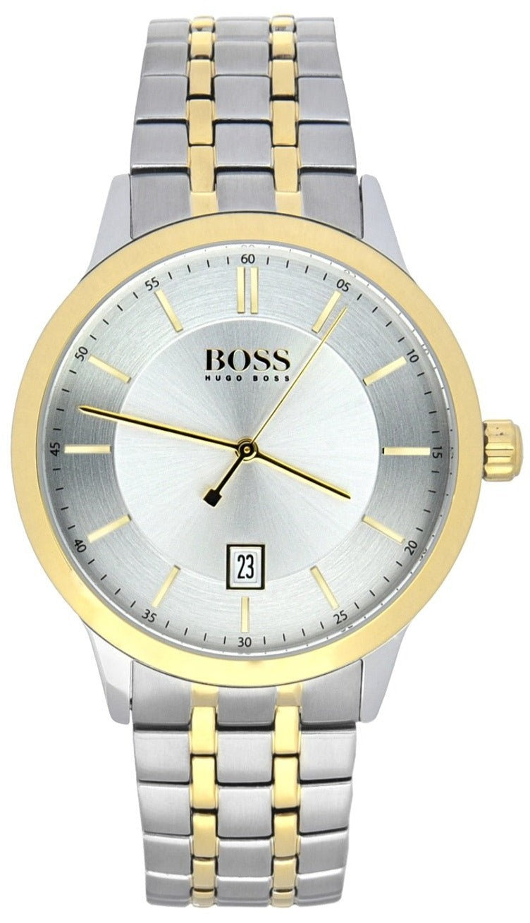  Shop Authentic Hugo Boss Classic Silver Dial Two Tone Steel Strap Watch for Men - 1513687 - Luxxuri