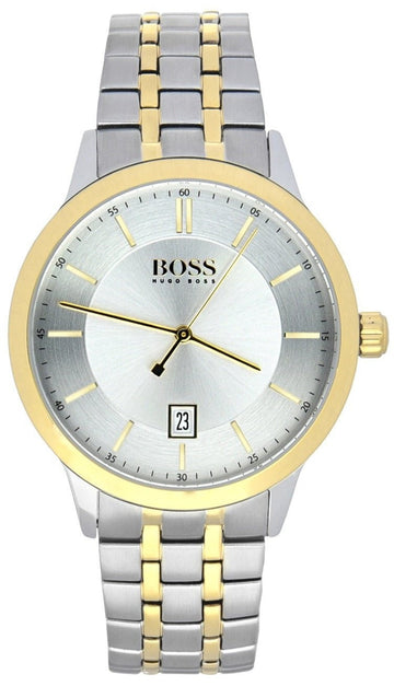  Shop Authentic Hugo Boss Classic Silver Dial Two Tone Steel Strap Watch for Men - 1513687 - Luxxuri