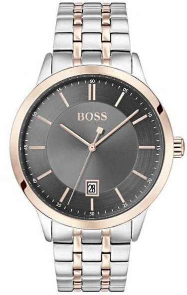  Shop Authentic Hugo Boss Classic Grey Dial Two Tone Steel Strap Watch for Men - 1513688 - Luxxuri