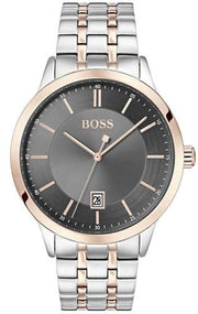  Shop Authentic Hugo Boss Classic Grey Dial Two Tone Steel Strap Watch for Men - 1513688 - Luxxuri