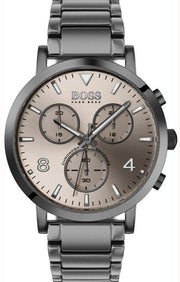  Shop Authentic Hugo Boss Spirit Chronograph Grey Dial Grey Steel Strap Watch for Men - 1513695 - Luxxuri
