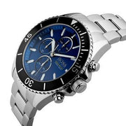  Shop Authentic Hugo Boss Ocean Edition Chronograph Blue Dial Silver Steel Strap Watch for Men - 1513704 - Luxxuri