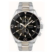  Shop Authentic Hugo Boss Ocean Edition Black Dial Two Tone Steel Strap Watch for Men - 1513705 - Luxxuri