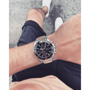  Shop Authentic Hugo Boss Ocean Edition Black Dial Two Tone Steel Strap Watch for Men - 1513705 - Luxxuri