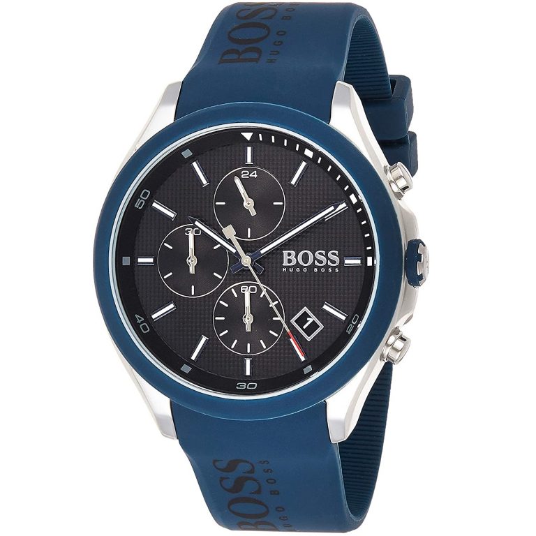  Shop Authentic Hugo Boss Velocity Black Dial Blue Rubber Strap Watch for Men - 1513717 - Luxxuri
