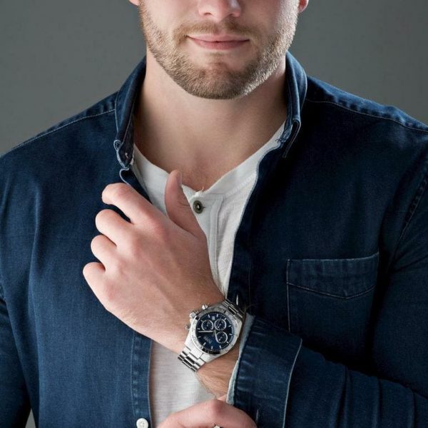 Shop Authentic Hugo Boss Hero Sport Blue Dial Silver Steel Strap Watch for Men - 1513755 - Luxxuri