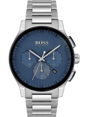  Shop Authentic Hugo Boss Peak Chronograph Blue Dial Silver Steel Strap Watch for Men - 1513763 - Luxxuri