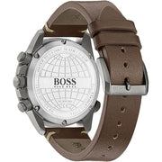 Shop Authentic Hugo Boss Nomad Blue Dial Brown Leather Strap Watch for Men - 1513773 - Luxxuri