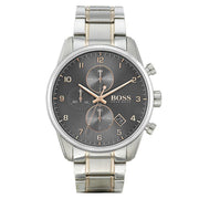  Shop Authentic Hugo Boss Skymaster Grey Dial Two Tone Steel Strap Watch for Men - 1513789 - Luxxuri