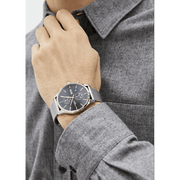  Shop Authentic Hugo Boss Associate Black Dial Silver Mesh Bracelet Watch for Men - 1513805 - Luxxuri
