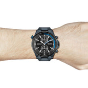  Shop Authentic Hugo Boss Globetrotter Black Dial Black Steel Strap Watch for Men - 1513824 - Luxxuri
