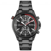  Shop Authentic Hugo Boss Globetrotter Black Dial Black Steel Strap Watch for Men - 1513825 - Luxxuri