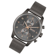  Shop Authentic Hugo Boss Skymaster Grey Dial Grey Mesh Bracelet Watch for Men - 1513837 - Luxxuri