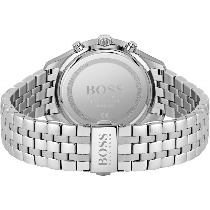  Shop Authentic Hugo Boss Associate Blue Dial Silver Steel Strap Watch for Men - 1513839 - Luxxuri