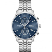  Shop Authentic Hugo Boss Associate Blue Dial Silver Steel Strap Watch for Men - 1513839 - Luxxuri