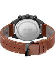  Shop Authentic Hugo Boss Pilot Black Dial Brown Leather Strap Watch for Men - 1513851 - Luxxuri