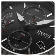  Shop Authentic Hugo Boss Pilot Edition Black Dial Black Leather Strap Watch for Men - 1513853 - Luxxuri