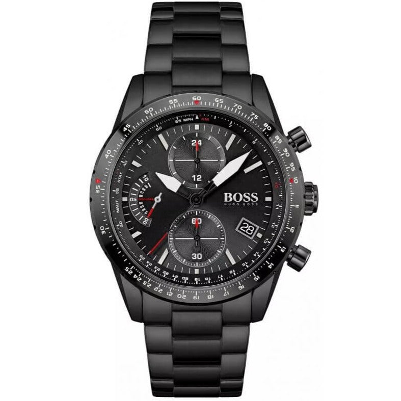  Shop Authentic Hugo Boss Aero Black Dial Black Steel Strap Watch for Men - 1513771 - Luxxuri