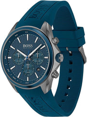  Shop Authentic Hugo Boss Distinct Blue Dial Blue Rubber Strap Watch for Men - 1513856 - Luxxuri