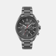  Shop Authentic Hugo Boss Distinct Grey Dial Gren Steel Strap Watch for Men - 1513858 - Luxxuri