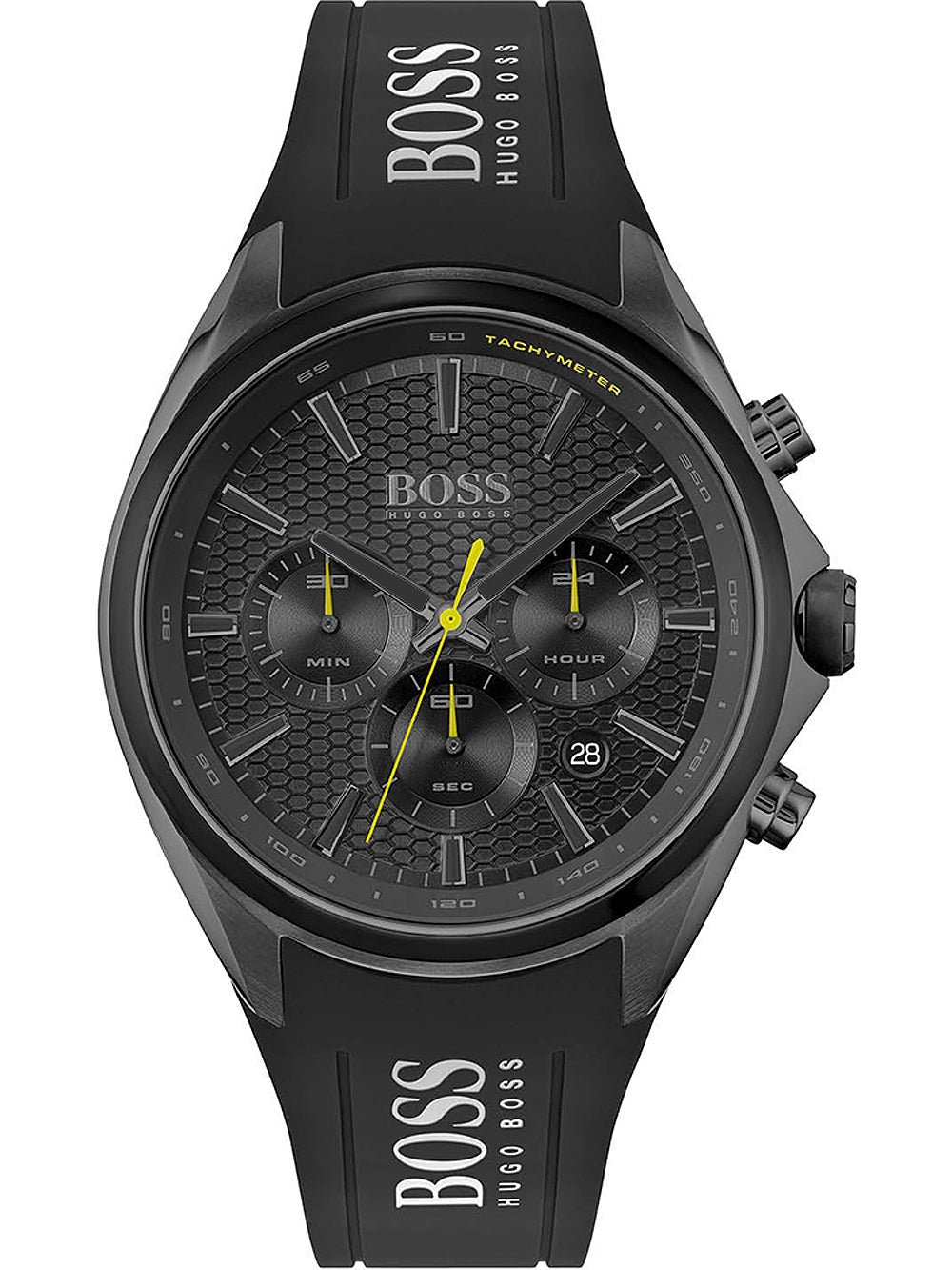  Shop Authentic Hugo Boss Distinct Black Dial Black Silicone Strap Watch for Men - 1513859 - Luxxuri