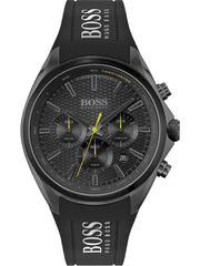  Shop Authentic Hugo Boss Distinct Black Dial Black Silicone Strap Watch for Men - 1513859 - Luxxuri