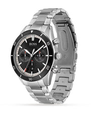  Shop Authentic Hugo Boss Santiago Black Dial Silver Steel Strap Watch for Men - 1513862 - Luxxuri