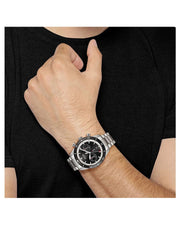  Shop Authentic Hugo Boss Santiago Black Dial Silver Steel Strap Watch for Men - 1513862 - Luxxuri