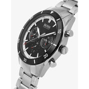  Shop Authentic Hugo Boss Santiago Black Dial Silver Steel Strap Watch for Men - 1513862 - Luxxuri