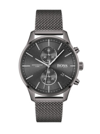  Shop Authentic Hugo Boss Associate Grey Dial Grey Mesh Bracelet Watch for Men - 1513870 - Luxxuri