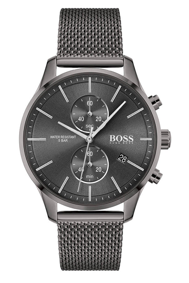  Shop Authentic Hugo Boss Associate Black Dial Black Mesh Bracelet Watch for Men - 1513769 - Luxxuri