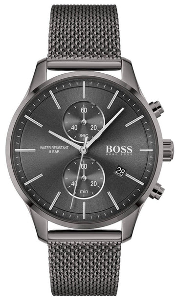  Shop Authentic Hugo Boss Associate Grey Dial Grey Mesh Bracelet Watch for Men - 1513870 - Luxxuri
