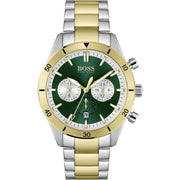  Shop Authentic Hugo Boss Santiago Green Dial Two Tone Steel Strap Watch for Men - 1513872 - Luxxuri