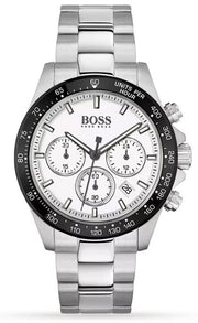  Shop Authentic Hugo Boss Hero Chronograph White Dial Silver Steel Strap Watch for Men - 1513875 - Luxxuri