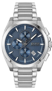  Shop Authentic Hugo Boss Grandmaster Blue Dial Silver Steel Strap Watch for Men - 1513884 - Luxxuri