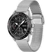  Shop Authentic Hugo Boss Pilot Edition Black Dial Silver Mesh Bracelet Watch for Men - 1513886 - Luxxuri