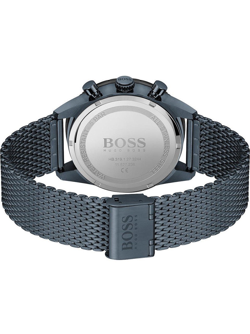  Shop Authentic Hugo Boss Pilot Edition Blue Dial Blue Mesh Bracelet Watch for Men - 1513887 - Luxxuri