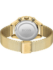  Shop Authentic Hugo Boss Admiral Chronograph Black Dial Gold Mesh Bracelet Watch for Men - 1513906 - Luxxuri