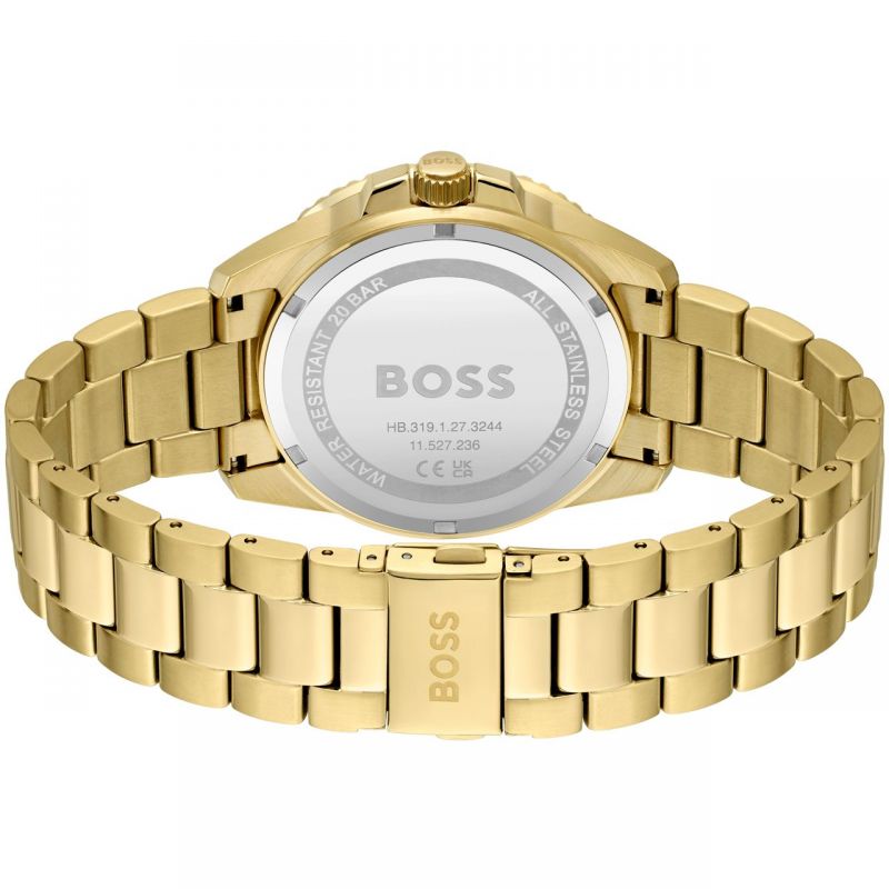  Shop Authentic Hugo Boss Allure Chronograph Green Dial Gold Steel Strap Watch for Men - 1513923 - Luxxuri