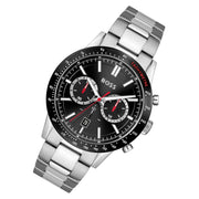  Shop Authentic Hugo Boss Allure Chronograph Black Dial Silver Steel Strap Watch for Men - 1513922 - Luxxuri