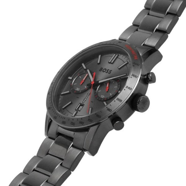  Shop Authentic Hugo Boss Allure Chronograph Grey Dial Grey Steel Strap Watch for Men - 1513924 - Luxxuri