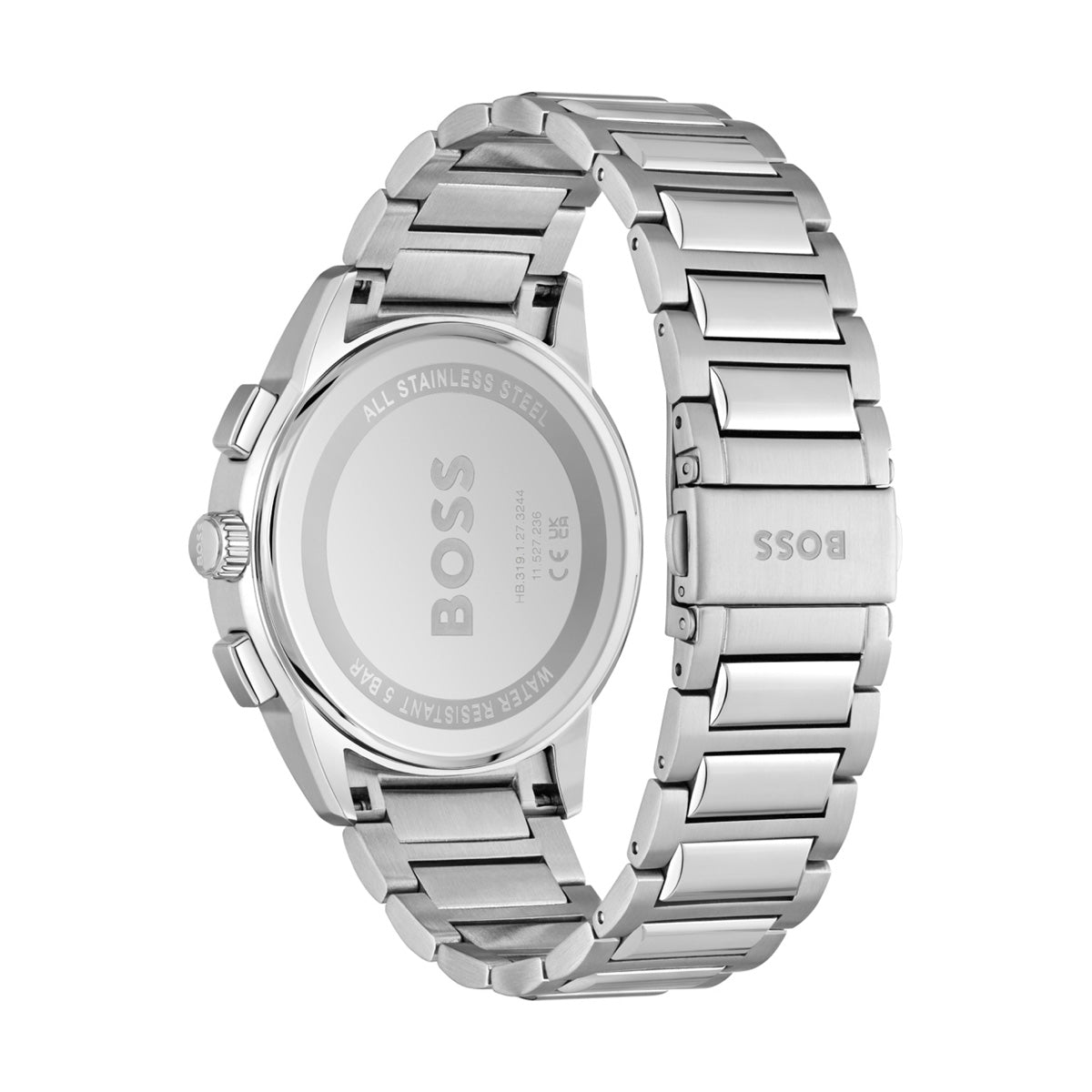  Shop Authentic Hugo Boss Dapper Chronograph Blue Dial Silver Steel Strap Watch For Men - 1513927 - Luxxuri