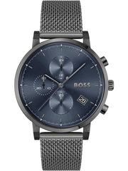  Shop Authentic Hugo Boss Skymaster Chronograph Grey Dial Grey Mesh Bracelet Watch for Men  - 1513934 - Luxxuri
